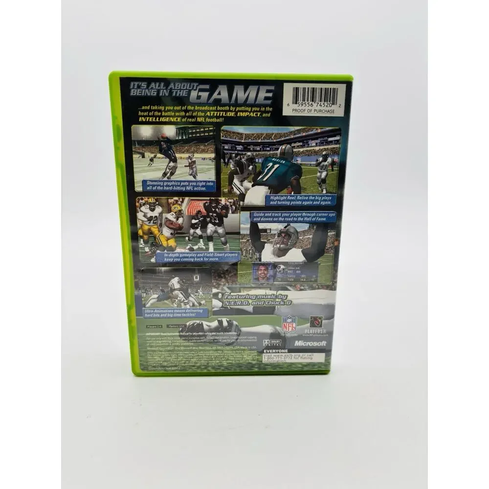 NFL Fever 2002 (Microsoft Xbox, 2001) Complete Tested Working - VG Condition CIB